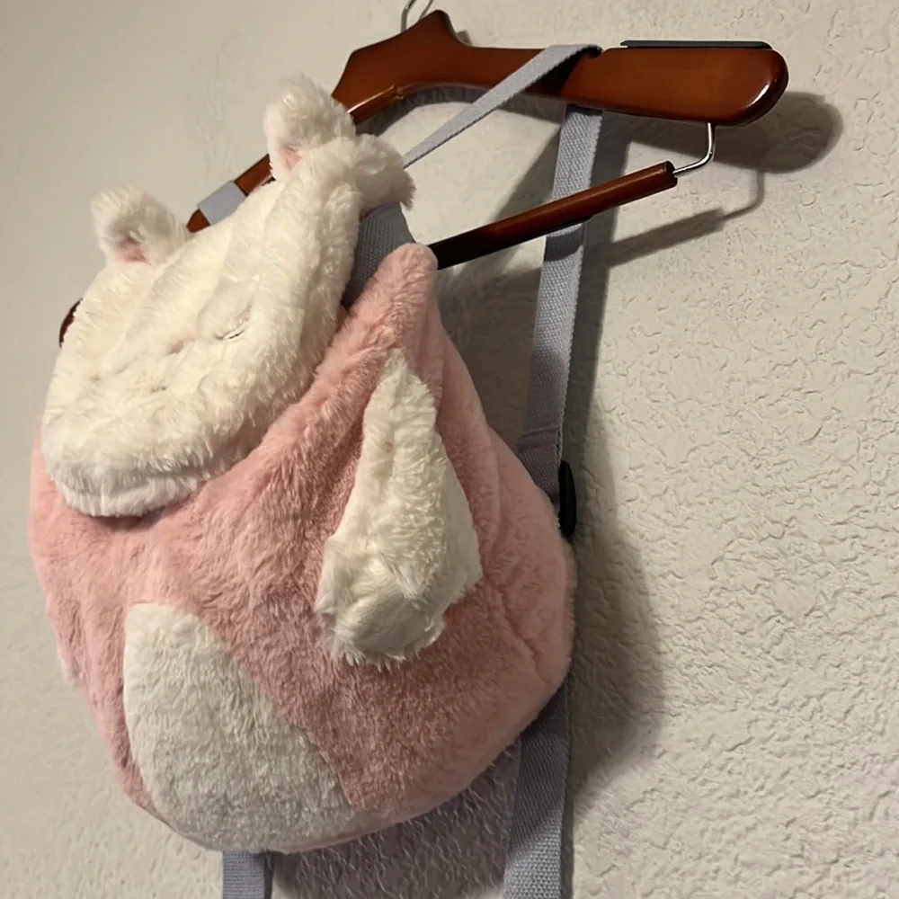 Joules Fuzzy Bunny Backpack
